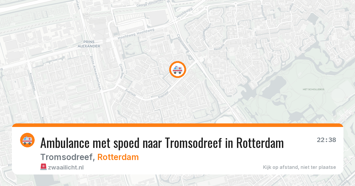 Ambulance met spoed naar Tromsodreef in Rotterdam — 15 mrt 2026