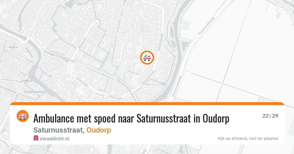 Ambulance met spoed naar Saturnusstraat in Oudorp — 25 jan 2026