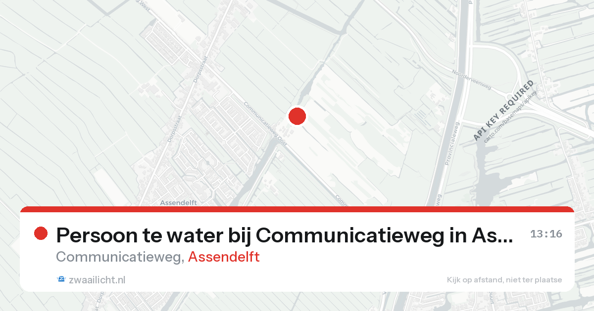 Persoon te water bij Communicatieweg in Assendelft — 25 aug 2026
