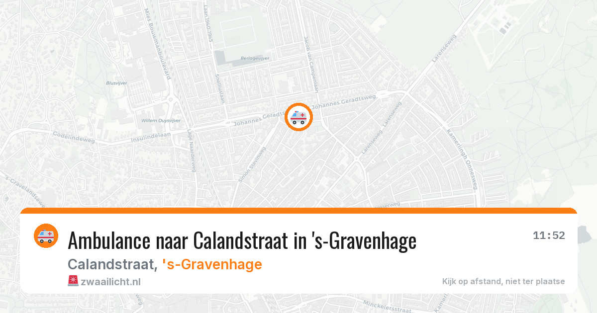Ambulance naar Calandstraat in 's-Gravenhage — 13 feb 2026