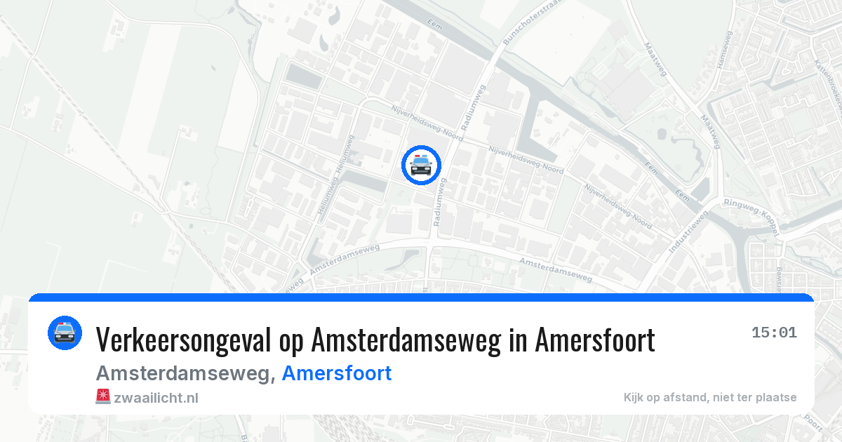 Verkeersongeval op Amsterdamseweg in Amersfoort — 14 apr 2026