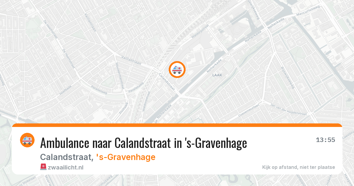 Ambulance naar Calandstraat in 's-Gravenhage — 30 mei 2026