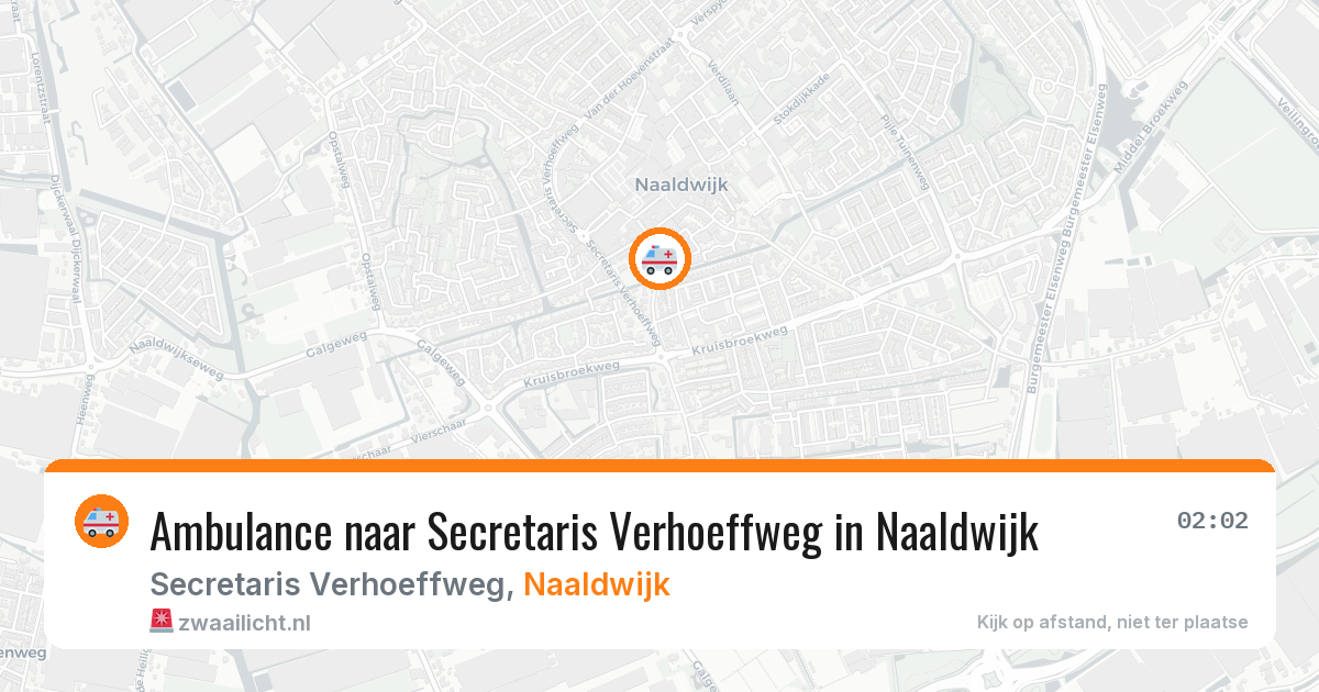 Ambulance naar Secretaris Verhoeffweg in Naaldwijk — 8 jun 2026