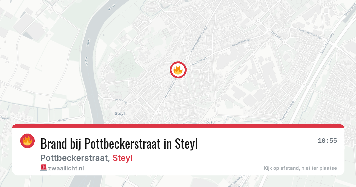 Brand bij Pottbeckerstraat in Steyl — 30 mei 2026
