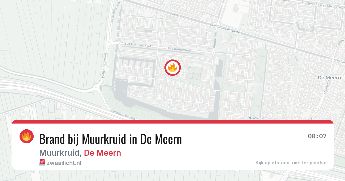 Brand bij Muurkruid in De Meern — 4 mei 2026