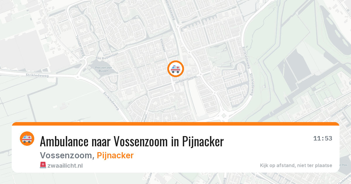 Ambulance naar Vossenzoom in Pijnacker — 13 mei 2026