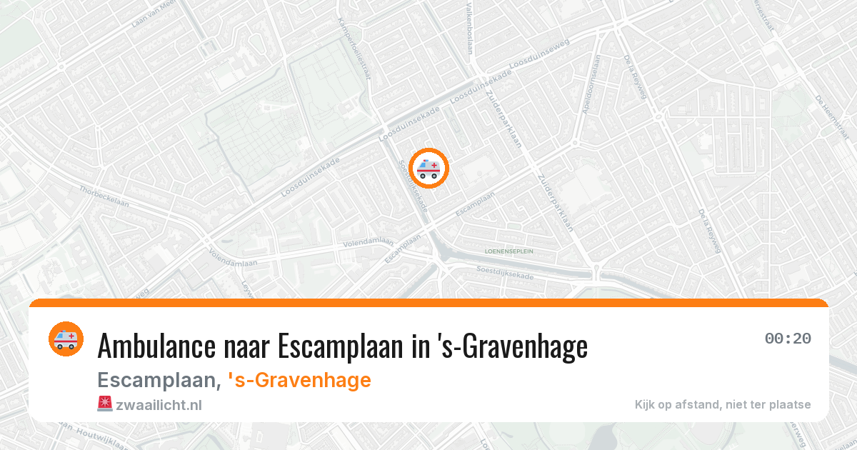 Ambulance naar Escamplaan in 's-Gravenhage — 28 jun 2026