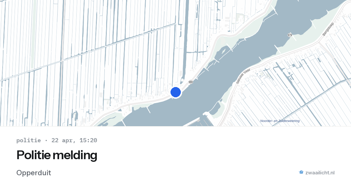 Politie melding — 22 apr 2026