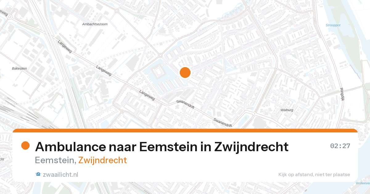 Ambulance naar Eemstein in Zwijndrecht — 7 feb 2026