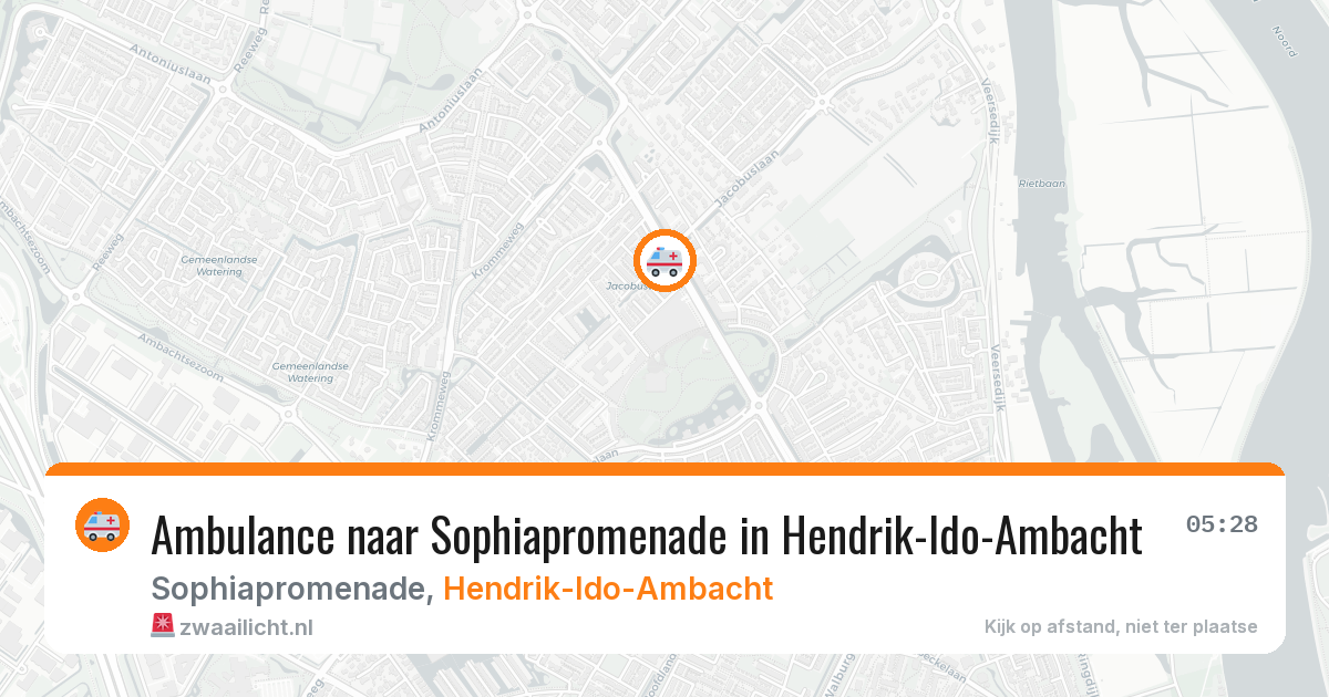 Ambulance naar Sophiapromenade in Hendrik-Ido-Ambacht — 8 jul 2026