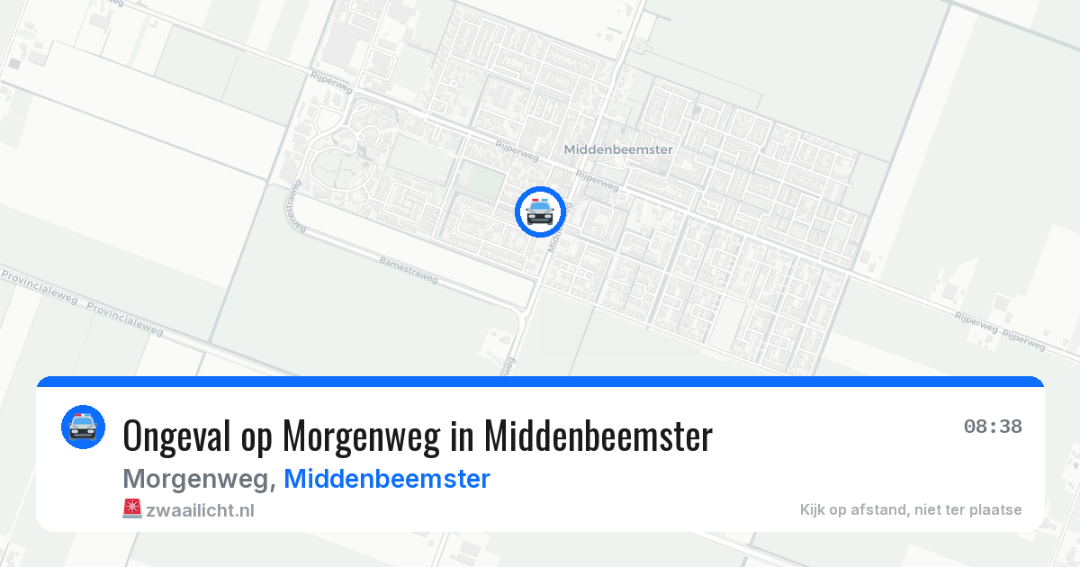 Ongeval op Morgenweg in Middenbeemster — 29 jun 2026