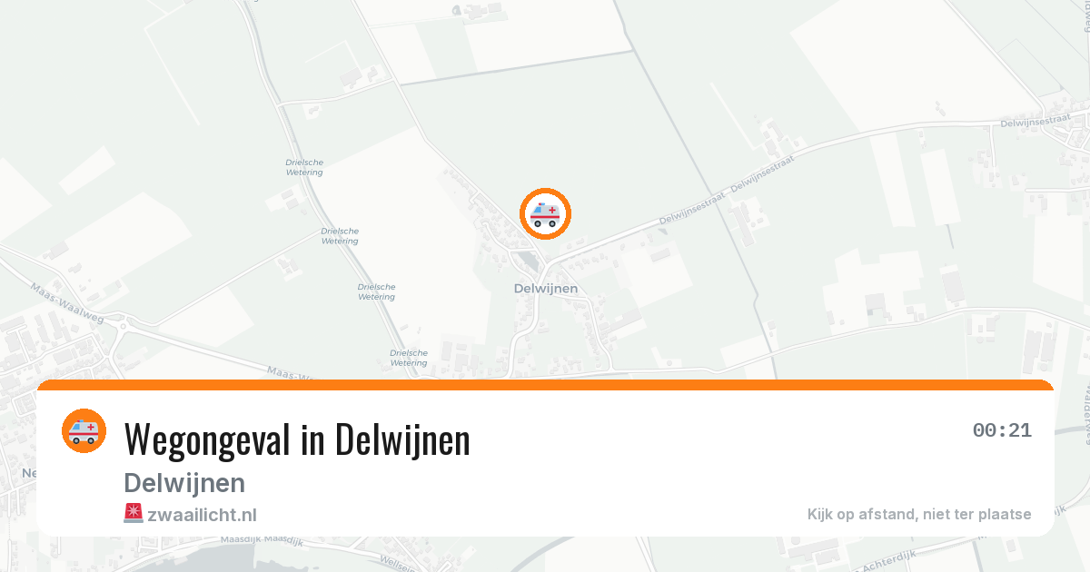 Wegongeval in Delwijnen — 11 jun 2026