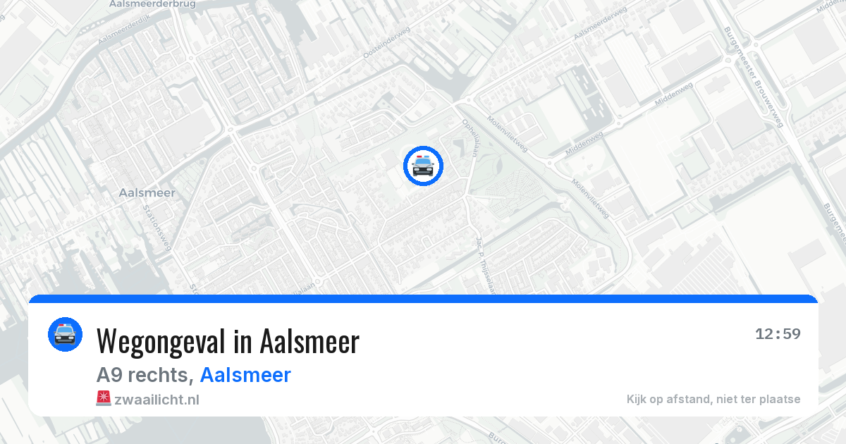 Wegongeval in Aalsmeer — 11 jul 2026