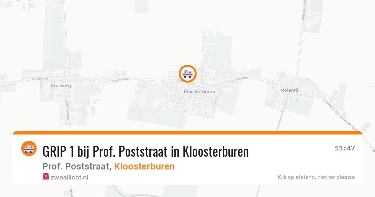 GRIP 1 bij Prof. Poststraat in Kloosterburen — 22 jul 2026