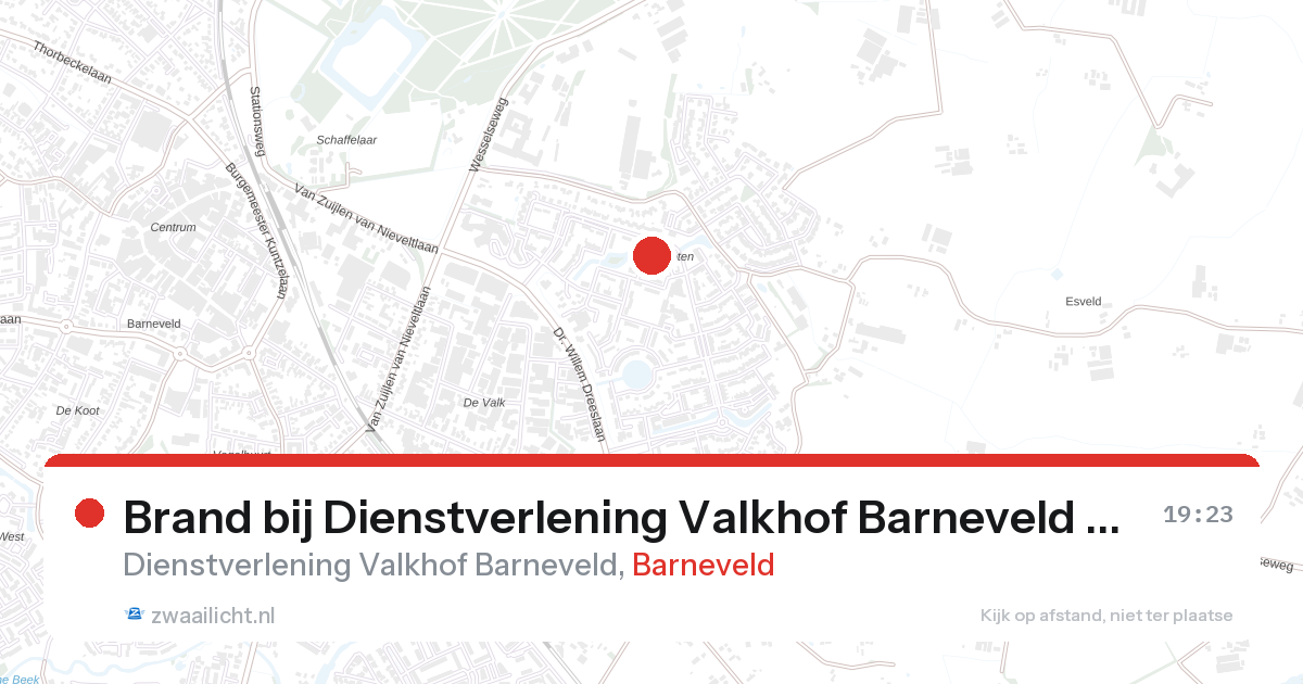 Brand bij Dienstverlening Valkhof Barneveld in Barneveld — 25 feb 2026