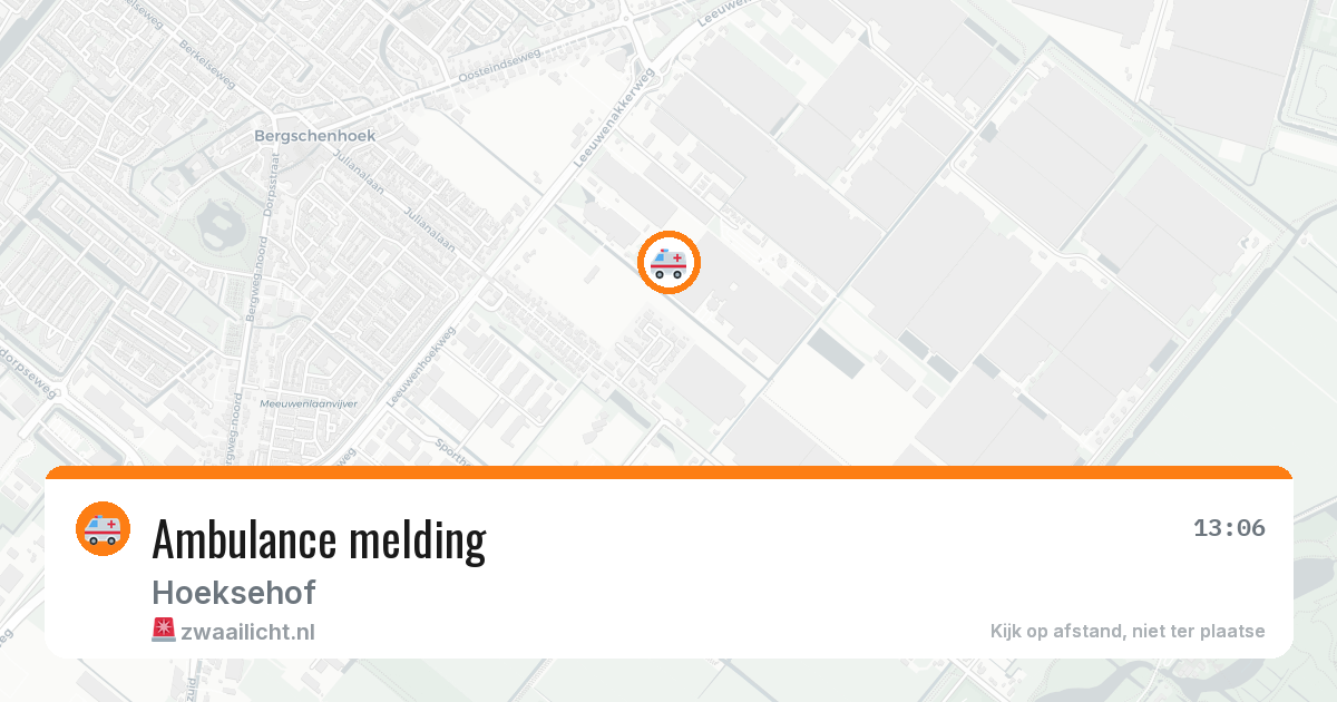 Ambulance melding — 21 jun 2026