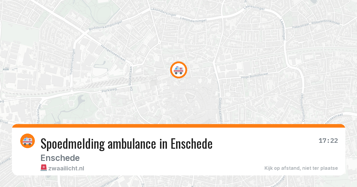Spoedmelding ambulance in Enschede — 18 mrt 2026