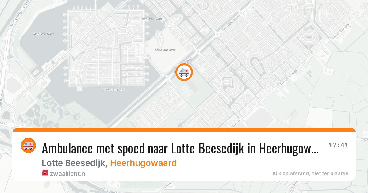Ambulance met spoed naar Lotte Beesedijk in Heerhugowaard — 2 mrt 2026