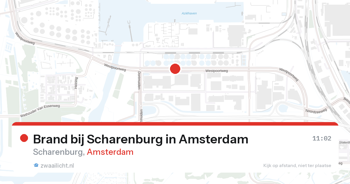 Brand bij Scharenburg in Amsterdam — 23 jul 2026