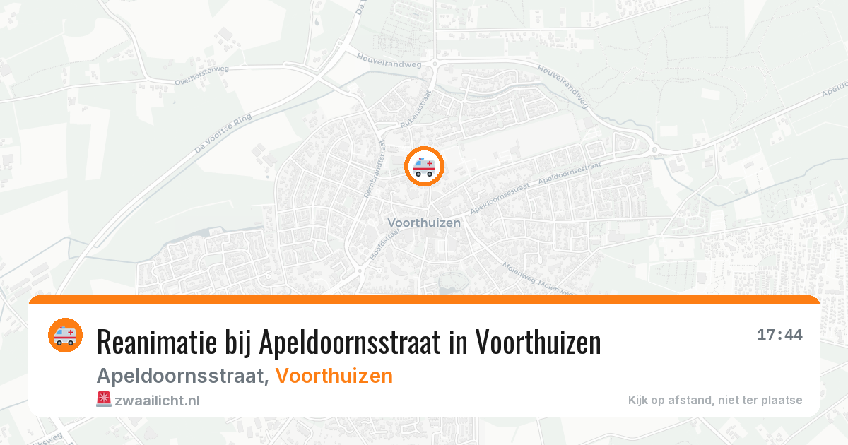 Reanimatie bij Apeldoornsstraat in Voorthuizen — 8 mei 2026