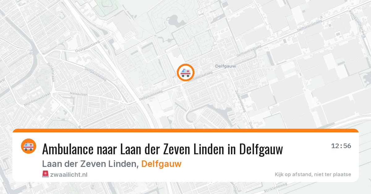 Ambulance naar Laan der Zeven Linden in Delfgauw — 8 jul 2026