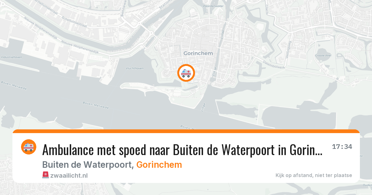 Ambulance met spoed naar Buiten de Waterpoort in Gorinchem — 5 jul 2026