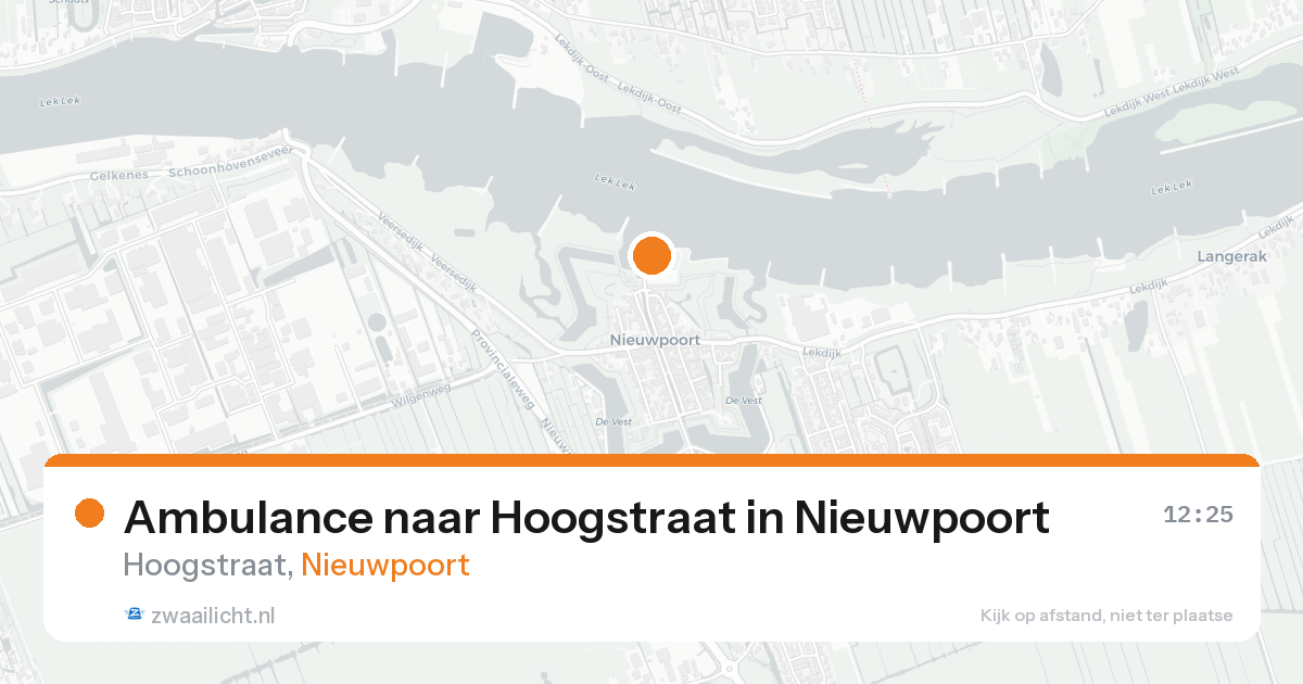 Ambulance naar Hoogstraat in Nieuwpoort — 15 aug 2026