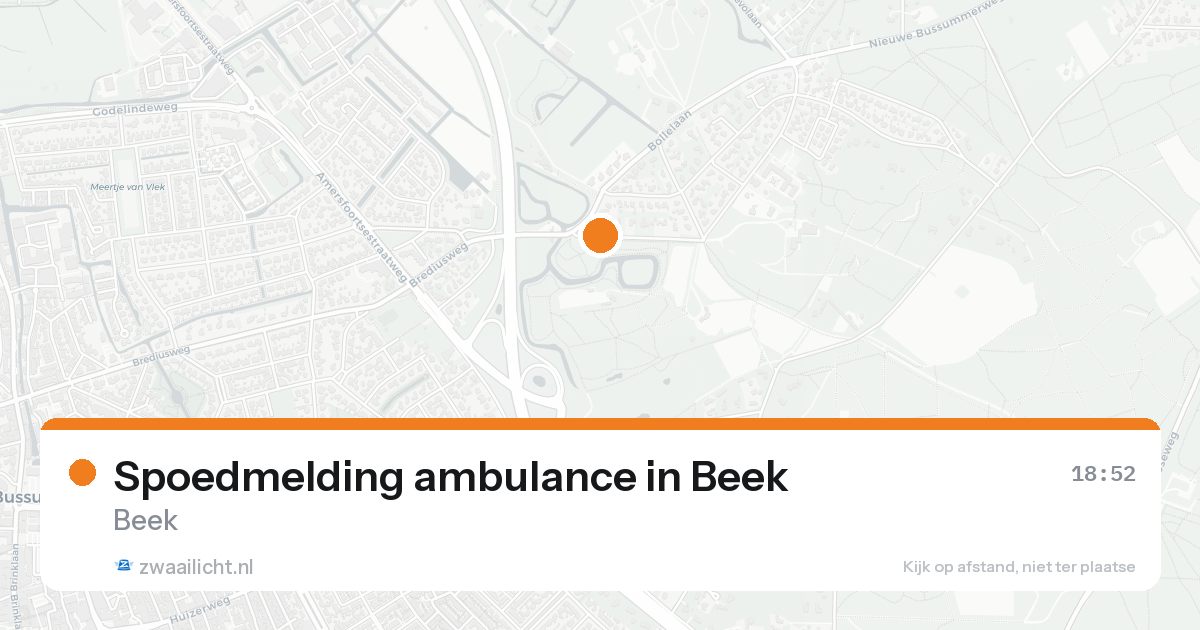 Spoedmelding ambulance in Beek — 20 jun 2026