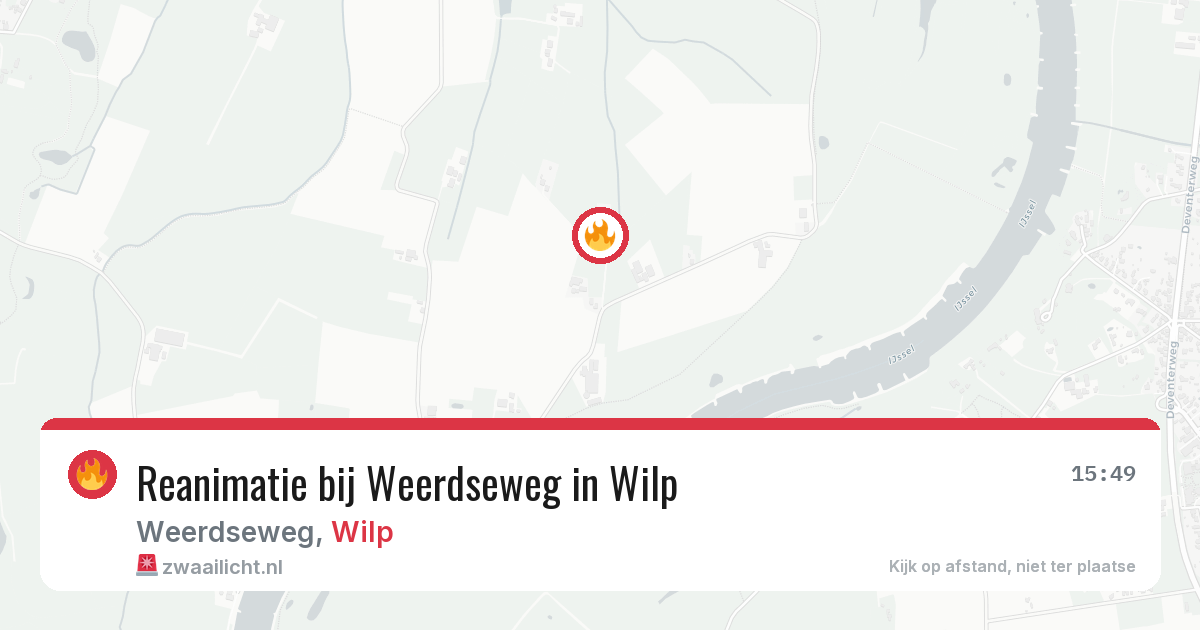 Reanimatie bij Weerdseweg in Wilp — 24 jun 2026