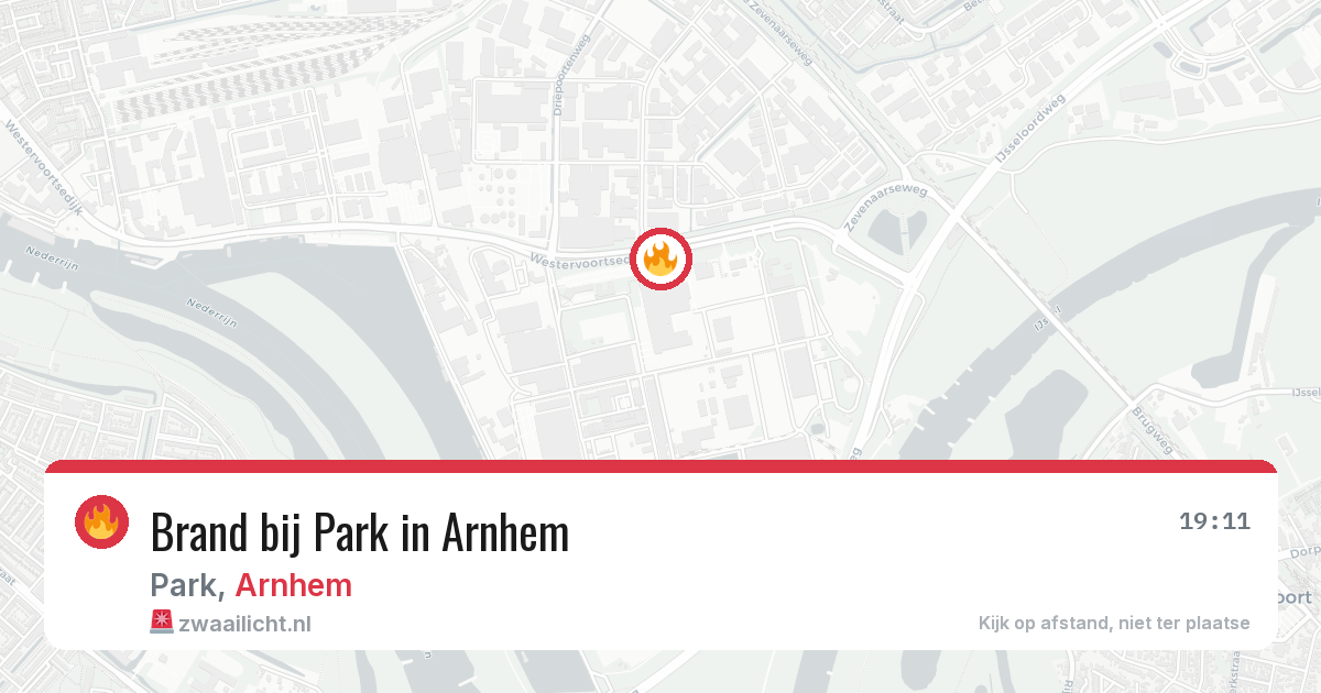 Brand bij Park in Arnhem — 18 mei 2026