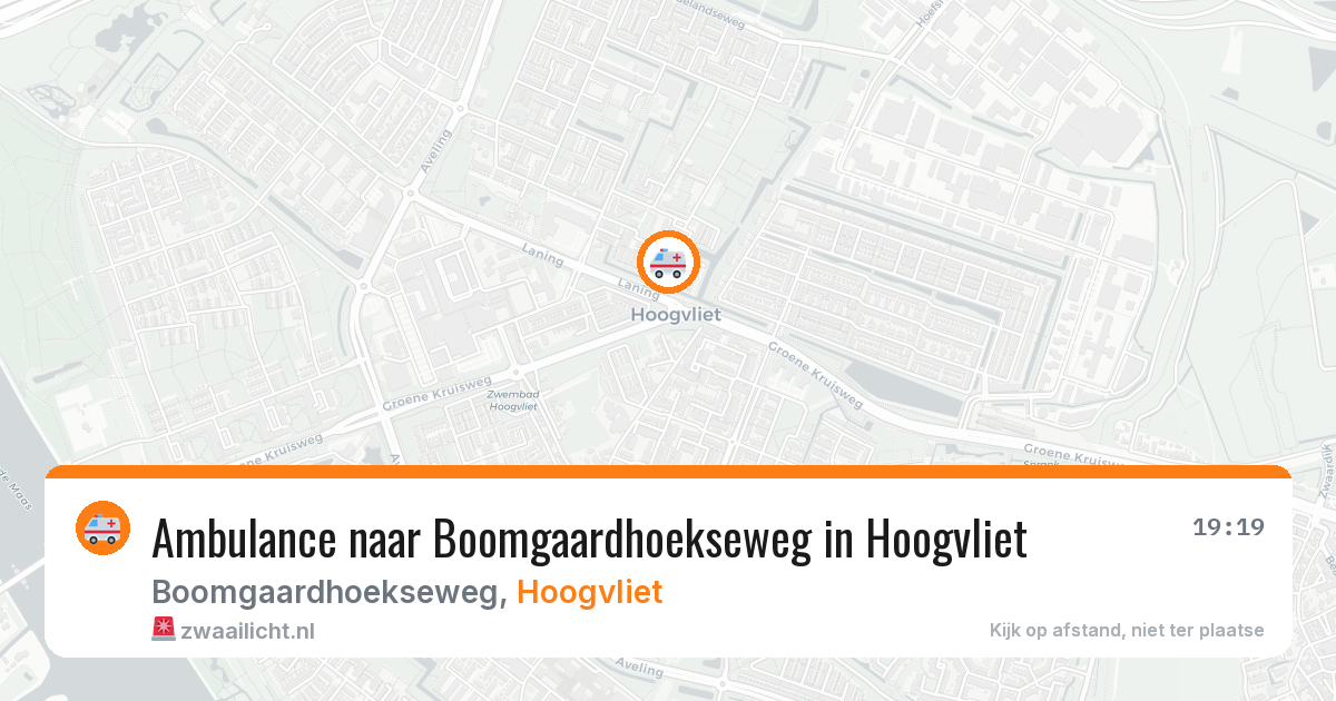 Ambulance naar Boomgaardhoekseweg in Hoogvliet — 1 apr 2026