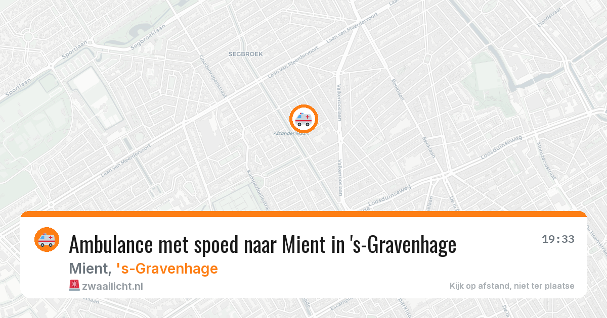 Ambulance met spoed naar Mient in 's-Gravenhage — 13 jun 2026