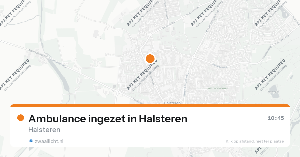 Ambulance ingezet in Halsteren — 26 aug 2026