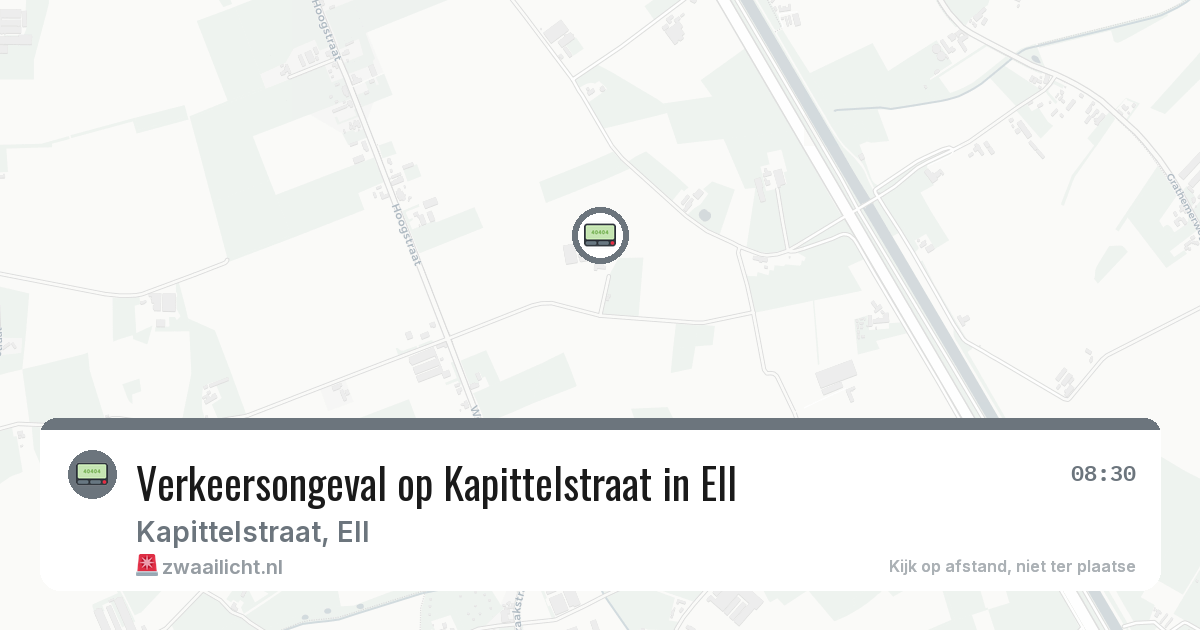 Verkeersongeval op Kapittelstraat in Ell — 23 jun 2026