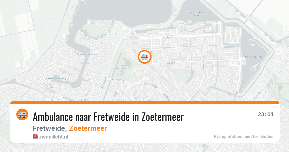 Ambulance naar Fretweide in Zoetermeer — 1 apr 2026