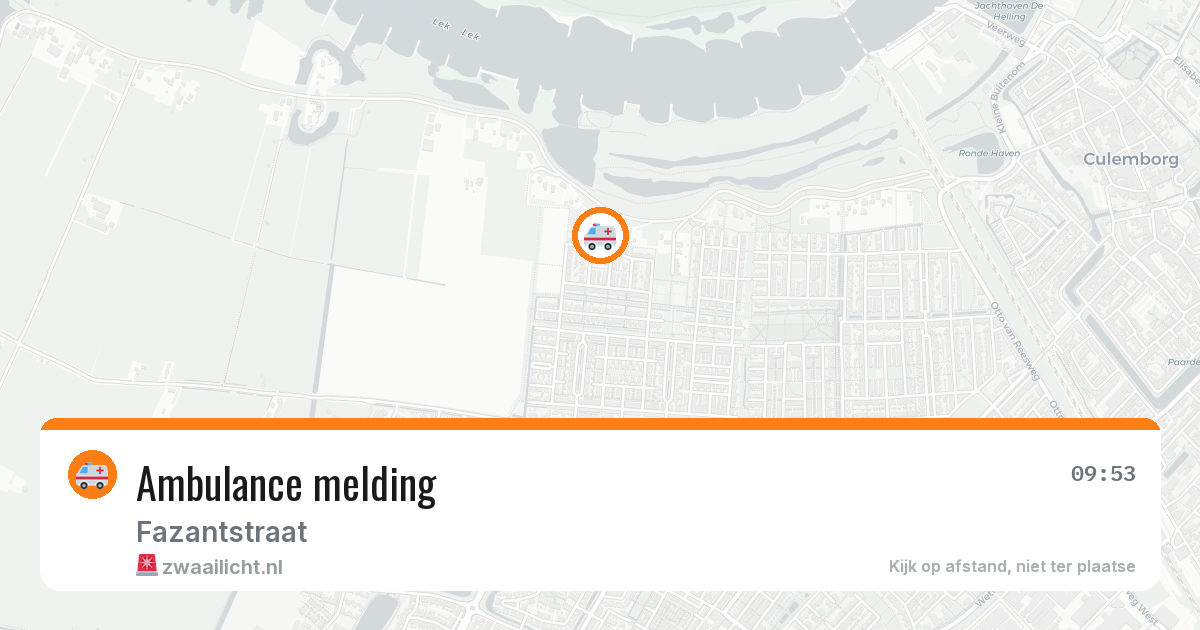 Ambulance melding — 10 jul 2026