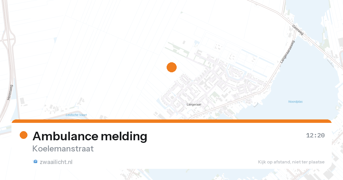Ambulance melding — 6 mei 2026