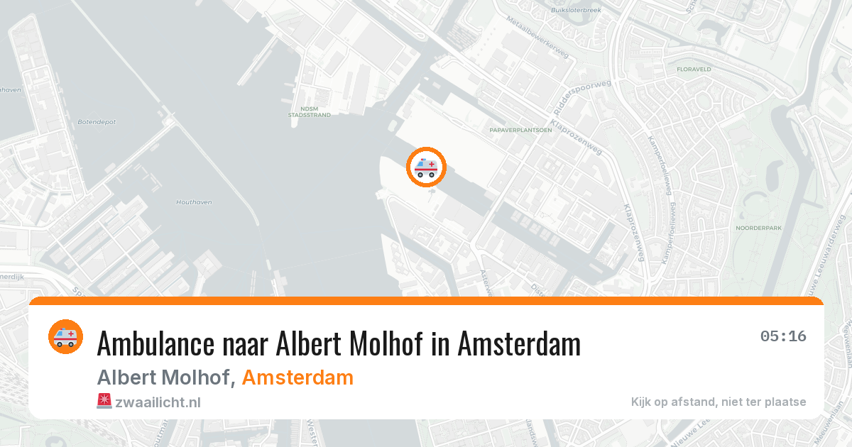 Ambulance naar Albert Molhof in Amsterdam — 8 jun 2026