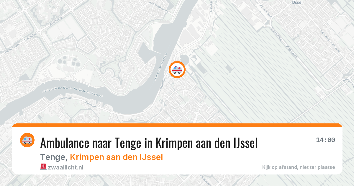 Ambulance naar Tenge in Krimpen aan den IJssel — 19 mrt 2026
