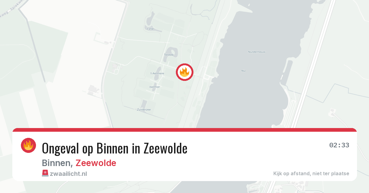Ongeval op Binnen in Zeewolde — 28 jun 2026