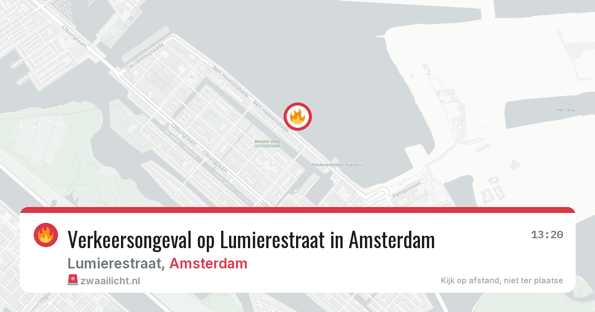 Verkeersongeval op Lumierestraat in Amsterdam — 4 mei 2026