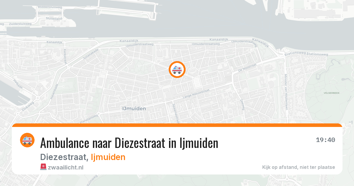 Ambulance naar Diezestraat in Ijmuiden — 28 jul 2026