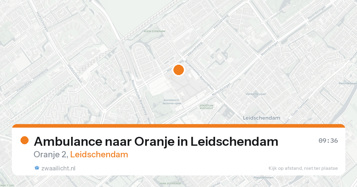 Ambulance naar Oranje in Leidschendam — 2 mrt 2026