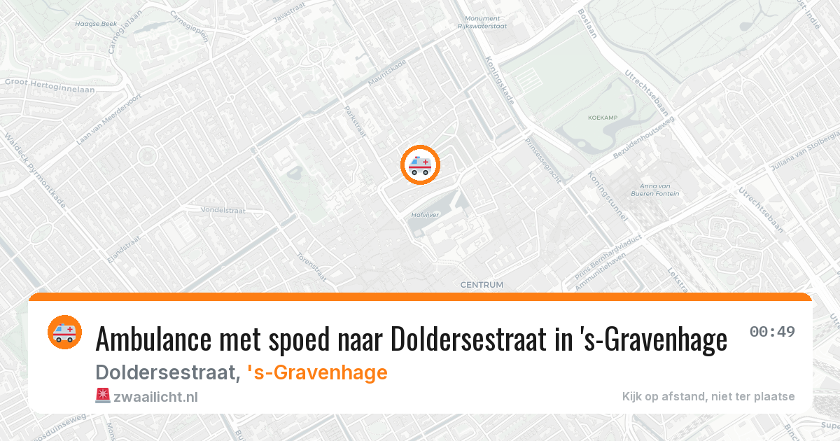 Ambulance met spoed naar Doldersestraat in 's-Gravenhage — 21 jan 2026