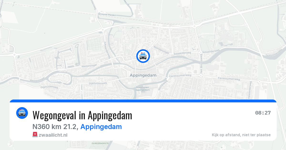 Wegongeval in Appingedam — 9 apr 2026