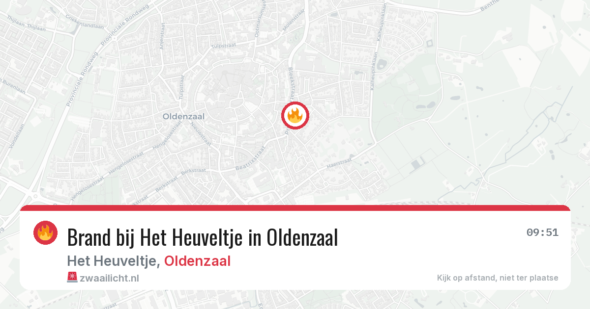 Brand bij Het Heuveltje in Oldenzaal — 28 jun 2026