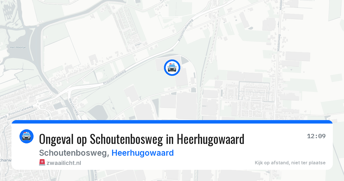 Ongeval op Schoutenbosweg in Heerhugowaard — 19 jul 2026