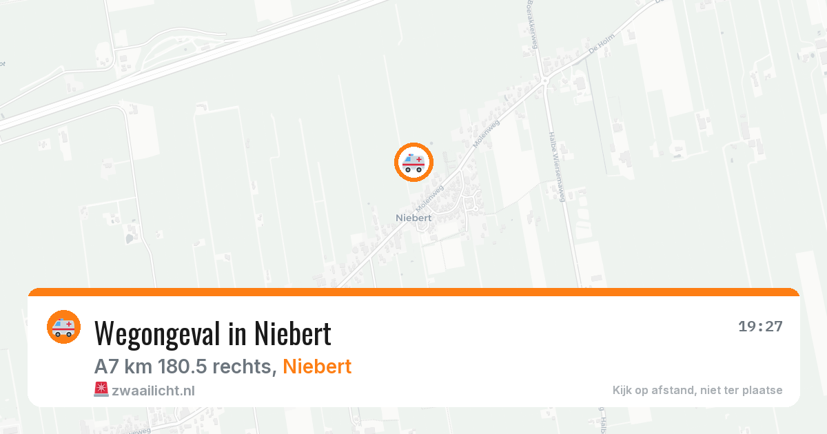 Wegongeval in Niebert — 1 mrt 2026