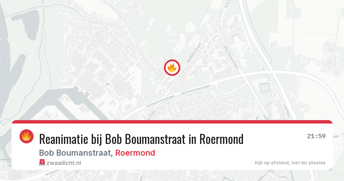 Reanimatie bij Bob Boumanstraat in Roermond — 4 mrt 2026