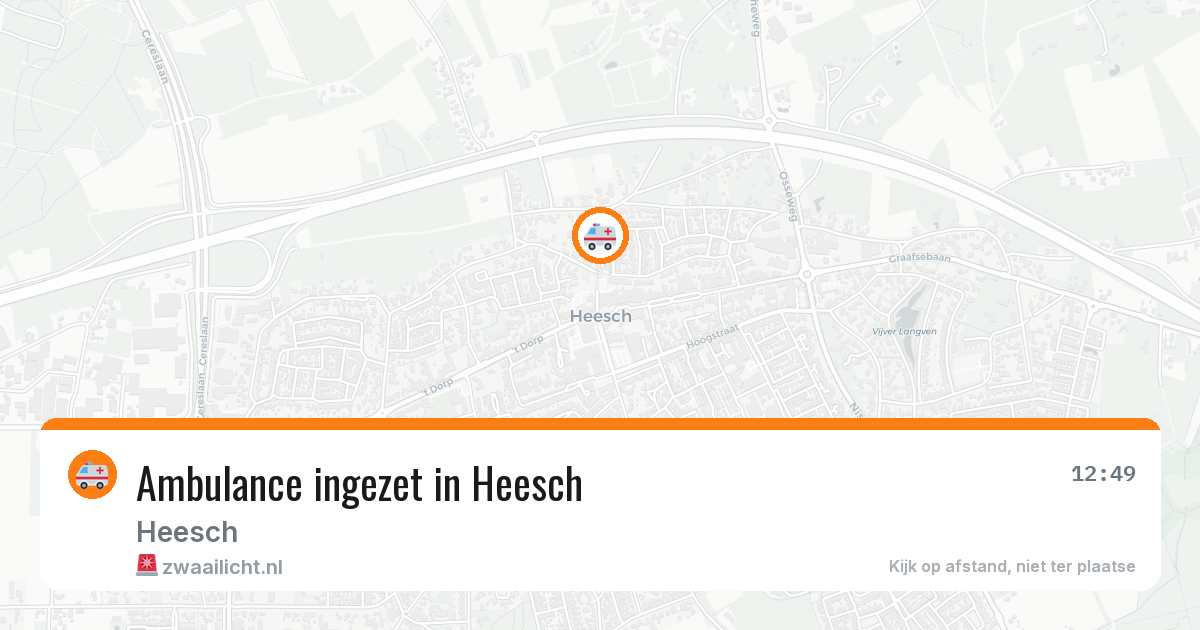 Ambulance ingezet in Heesch — 6 aug 2026